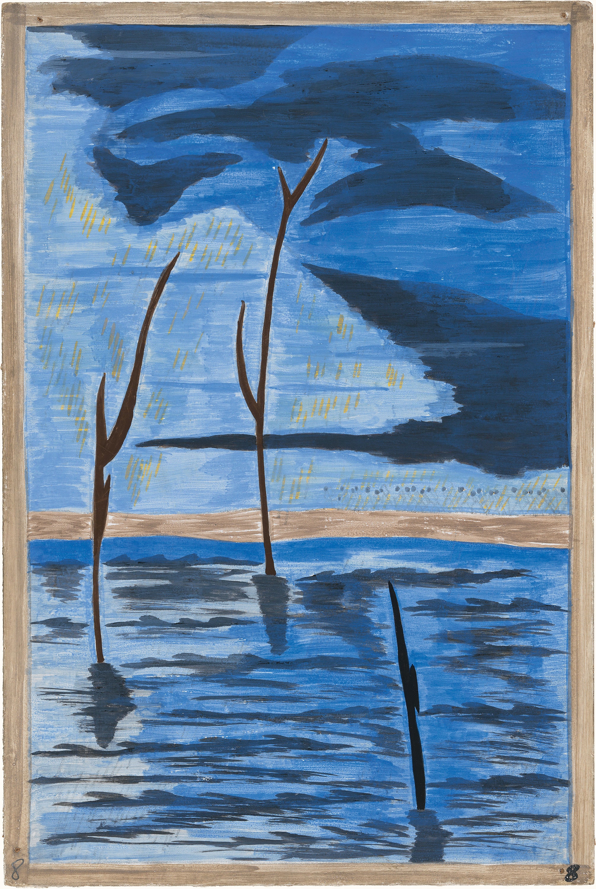 Migration Series No.8:  Some left because of promises of work in the North. Others left because their farms had been devastated by floods, zoomed in