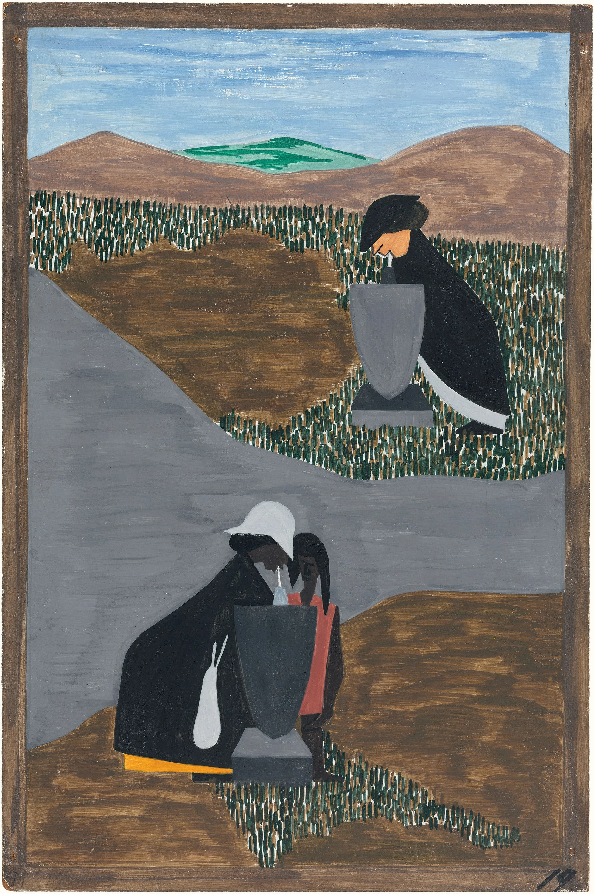 Migration Series No.19: There had always been discrimination, Jacob Lawrence