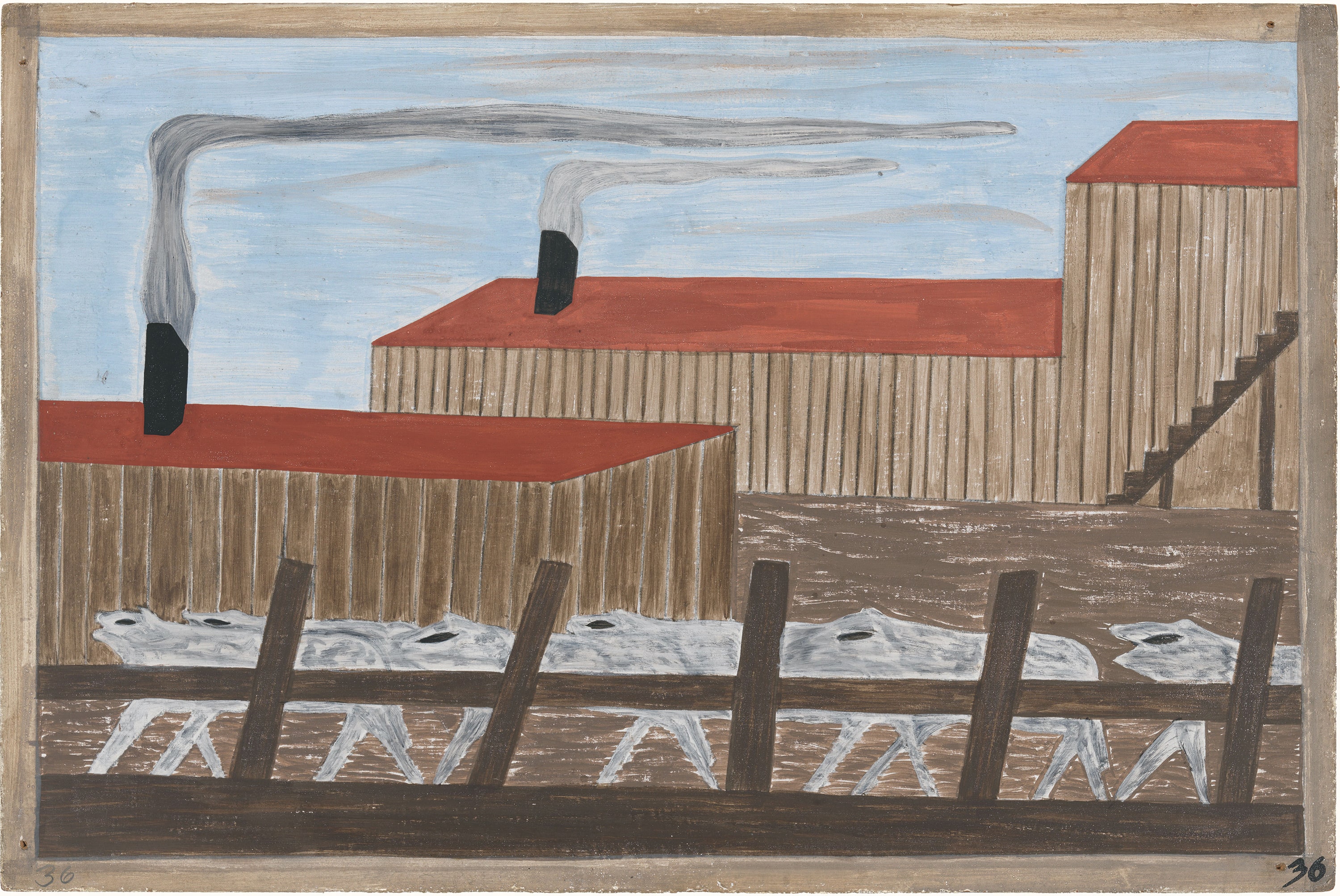 Migration Series No.36: Migrants arrived in Chicago, the gateway to the West, zoomed in