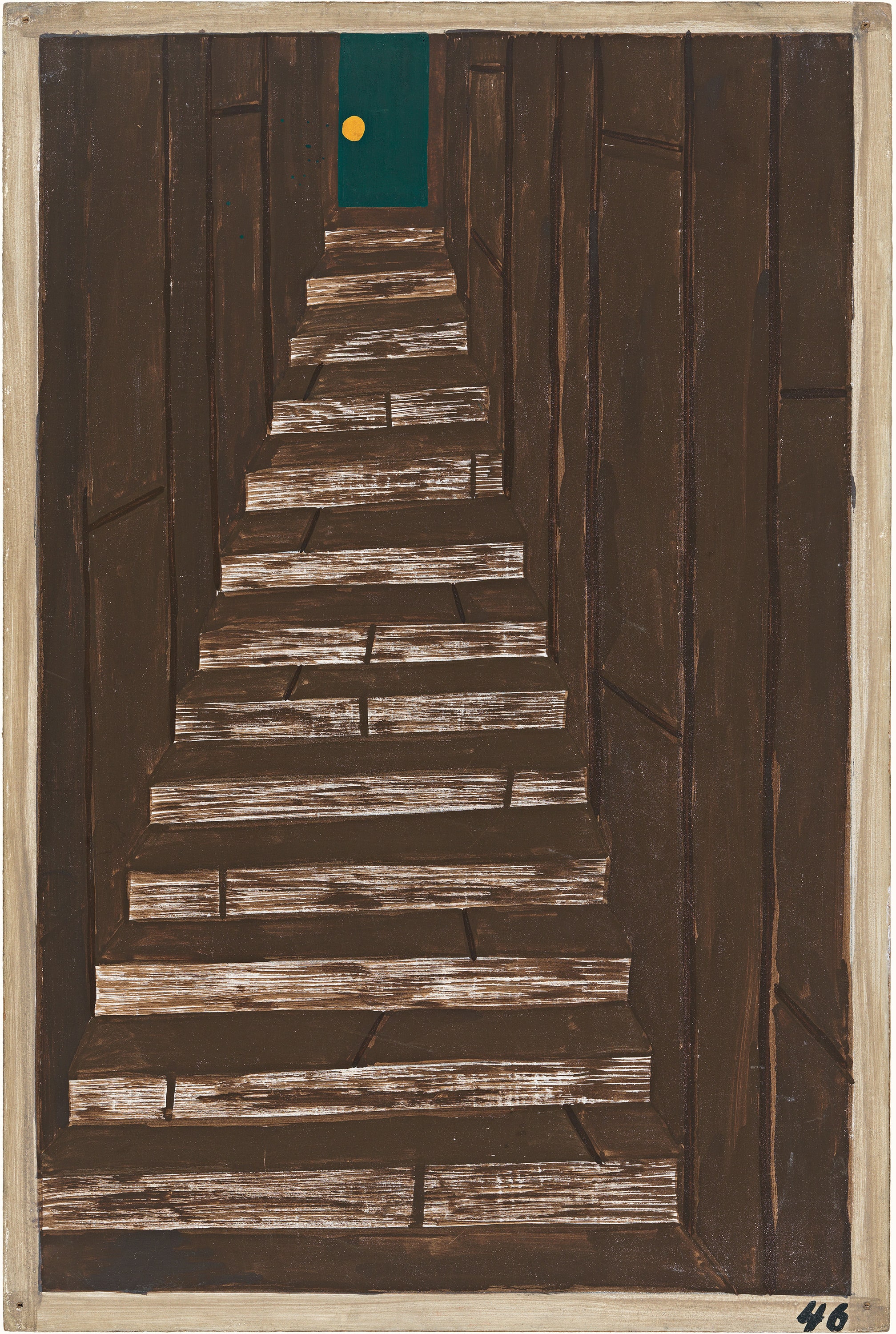 Migration Series No.46: Industries boarded their workers in unhealthy quarters. Labor camps were numerous, zoomed in