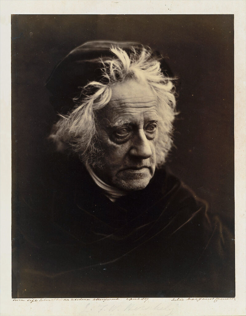 Portrait of Sir John Herschel scale comparison