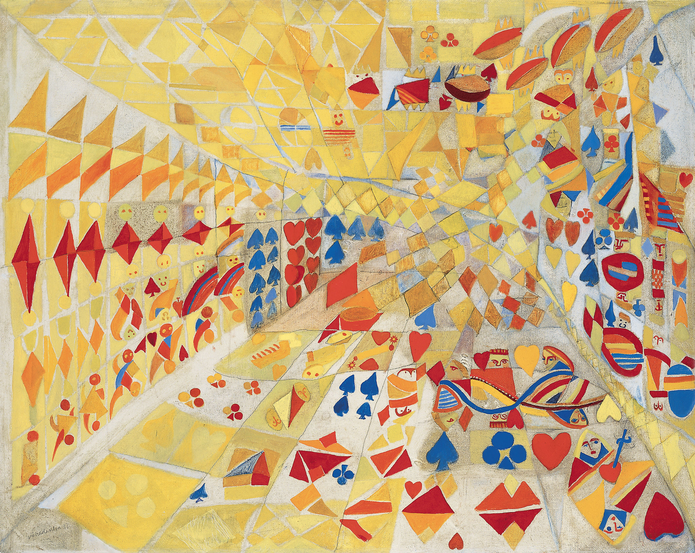 The Card Game, zoomed in