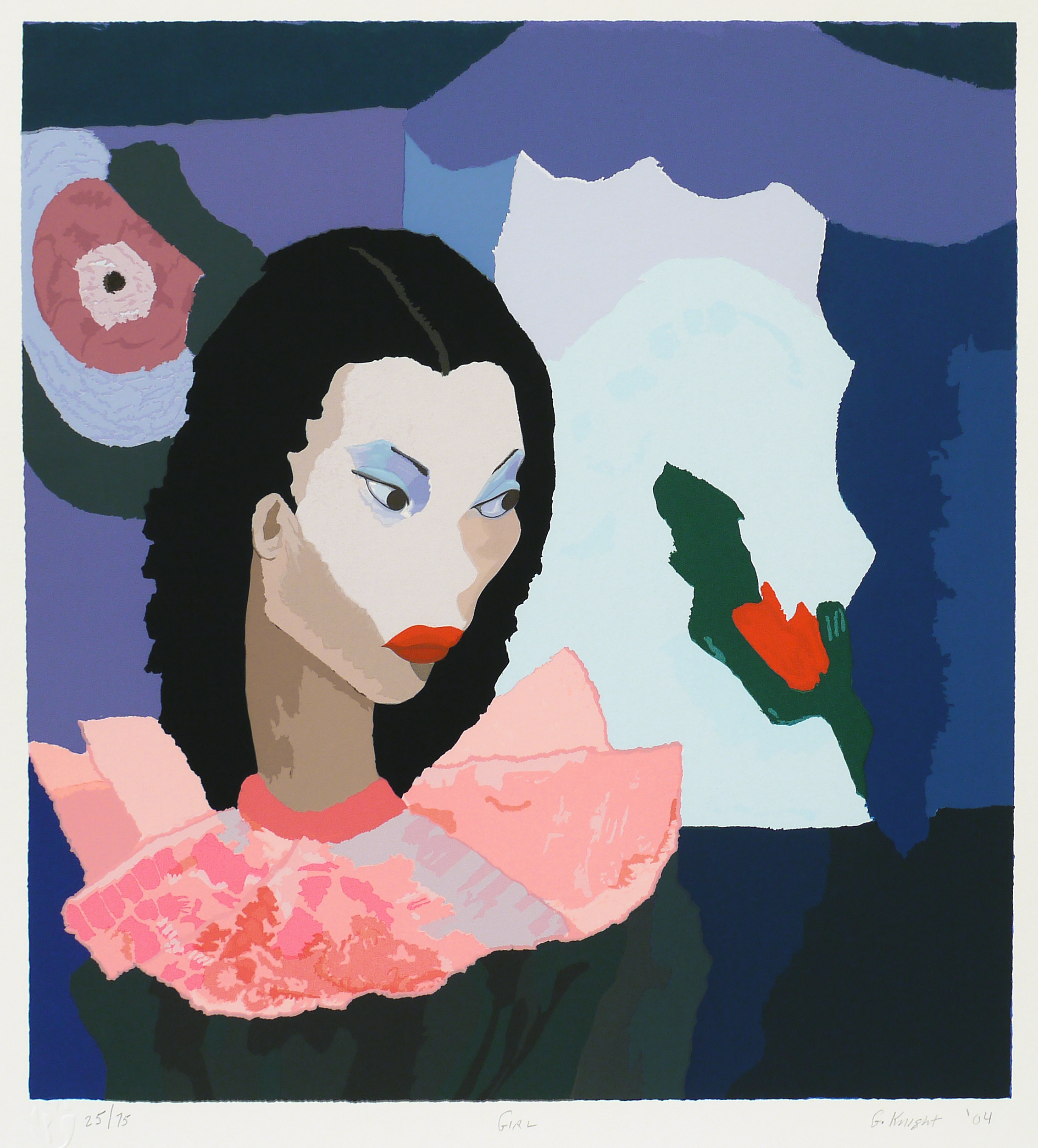 Girl (Self-portrait), zoomed in