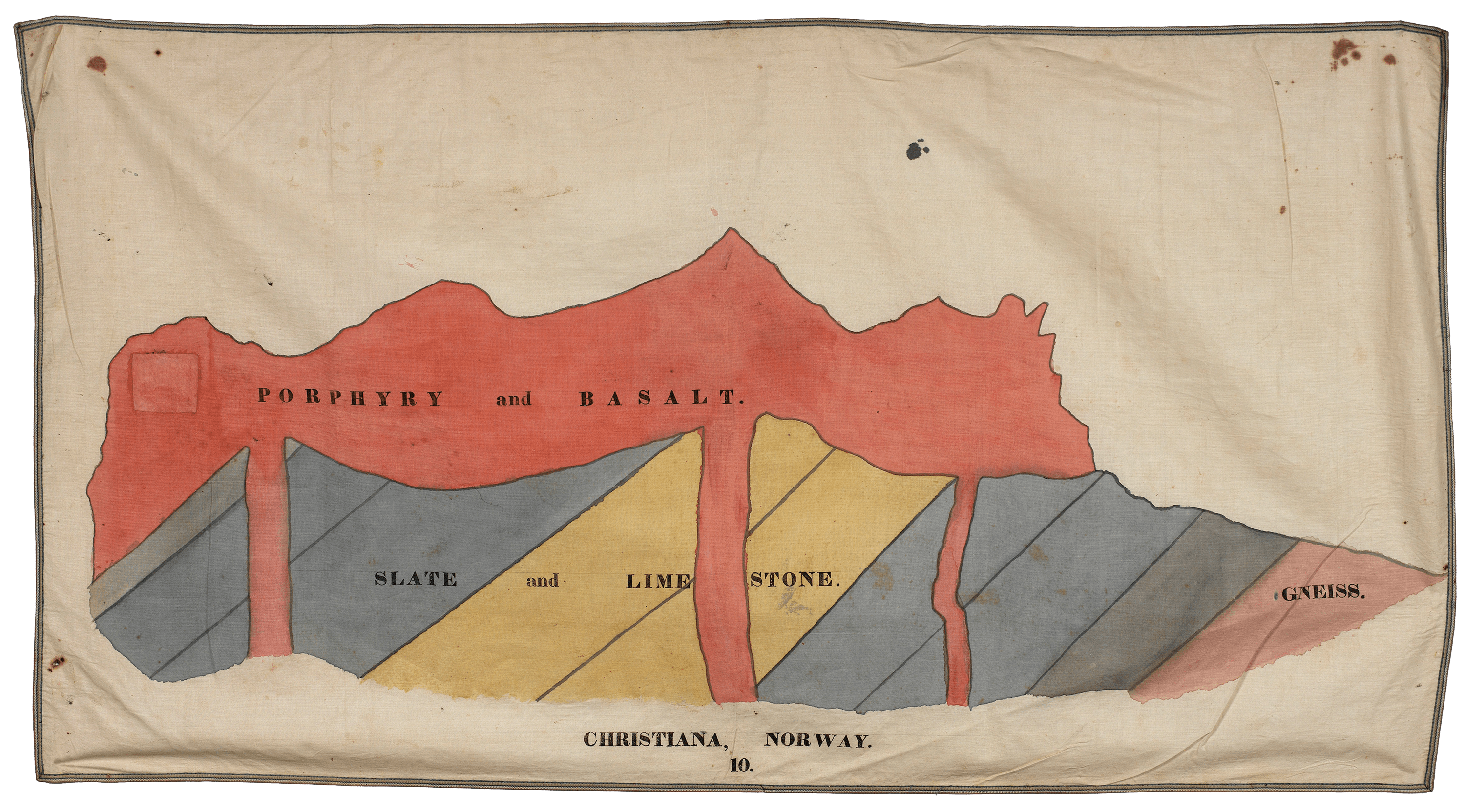 Drawing of Strata, Christiania (Oslo), Norway, zoomed in