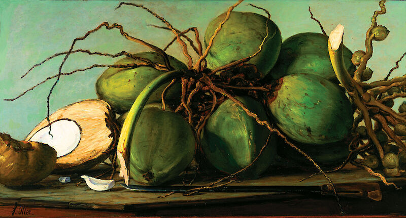 Still Life with Coconuts scale comparison