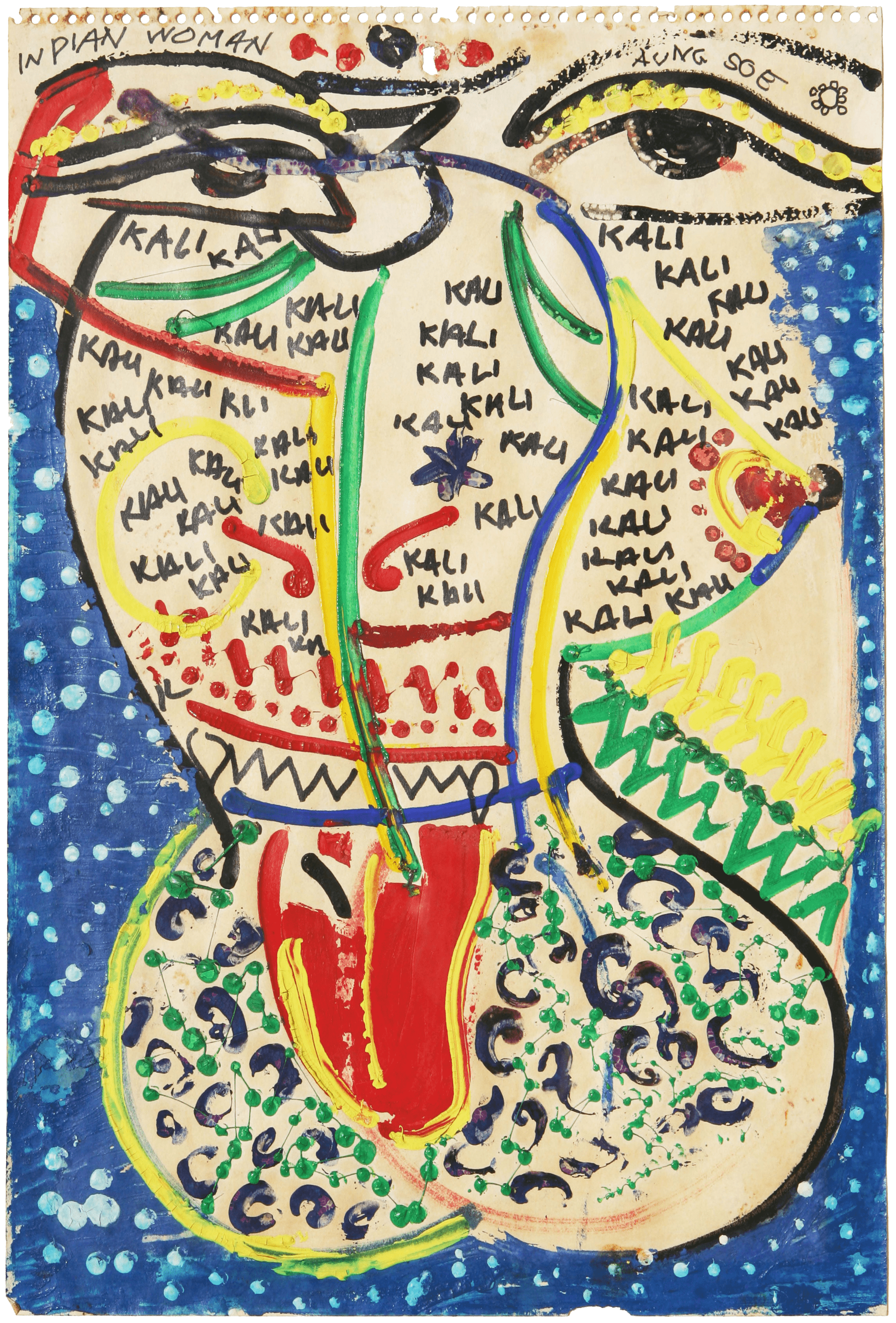 Indian Woman, 1980, zoomed in