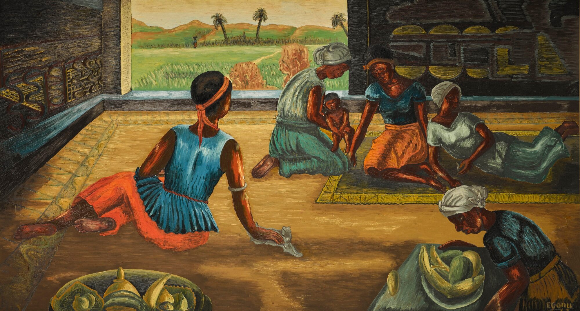 Nigerian Women Gathering, zoomed in