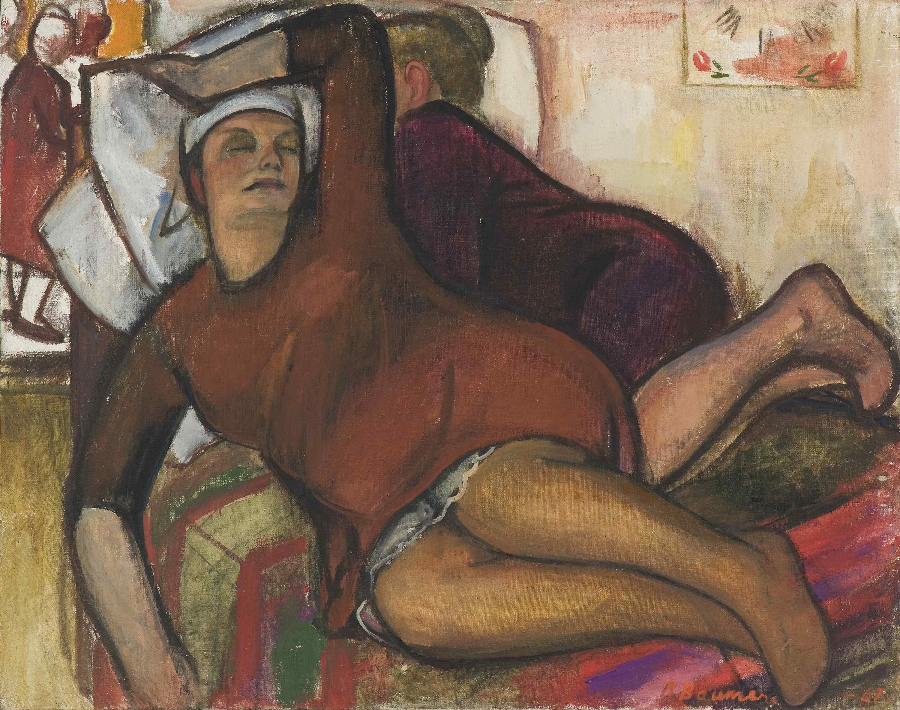 Wedding in Latgale, Housekeepers, zoomed in