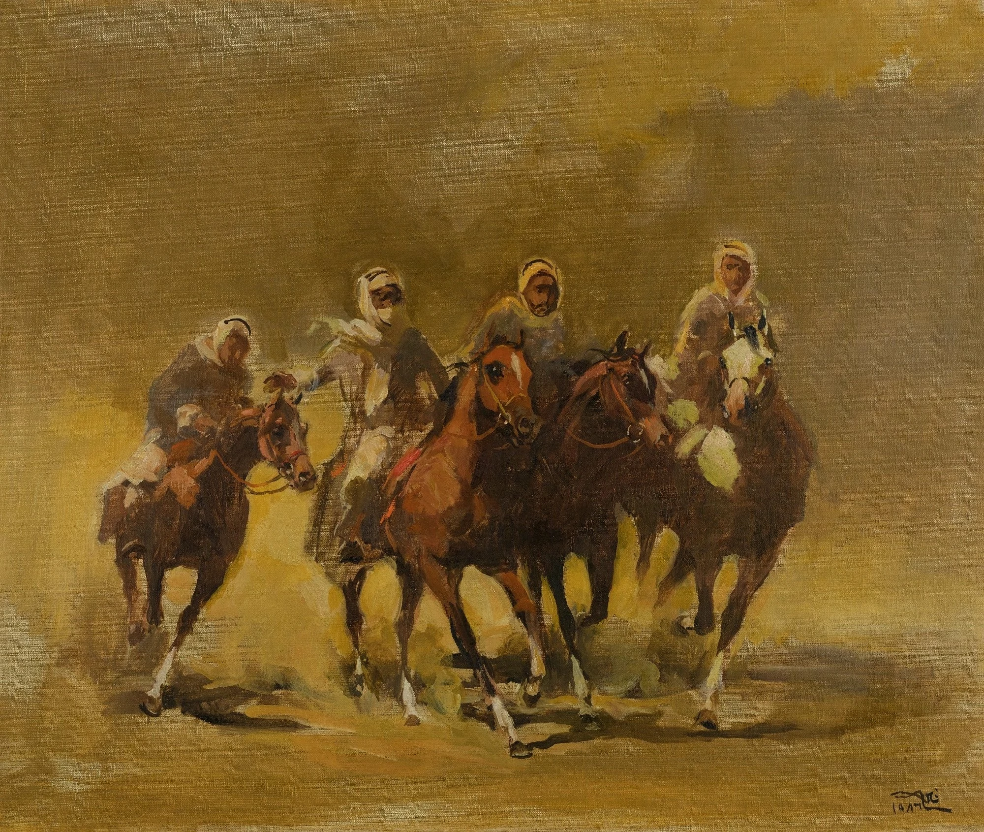 Arabian Horsemen, Faeq Hassan