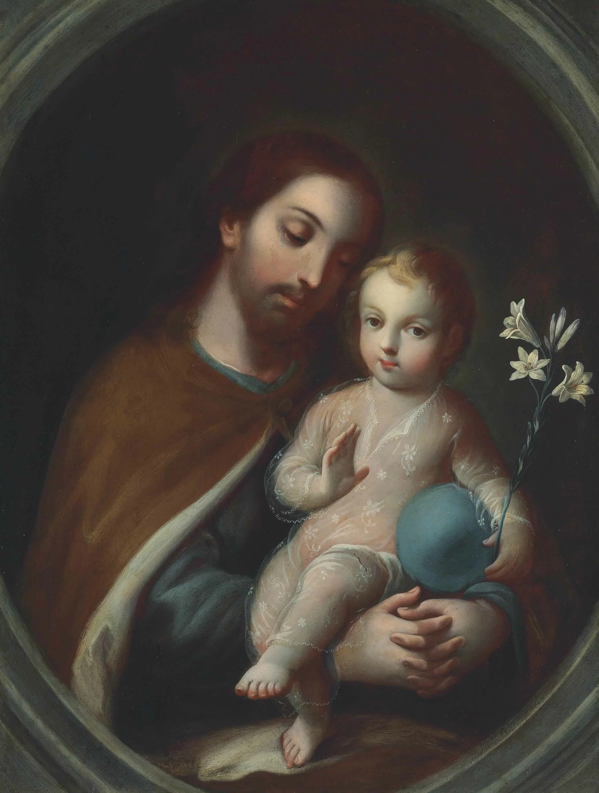 Saint Joseph and the Child Jesus, Miguel Cabrera