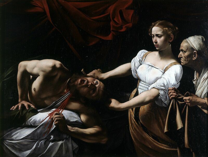 Judith Beheading Holofernes scale comparison