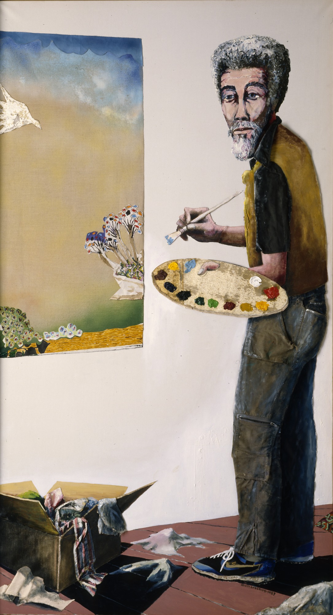 Portrait of a Collagist, zoomed in