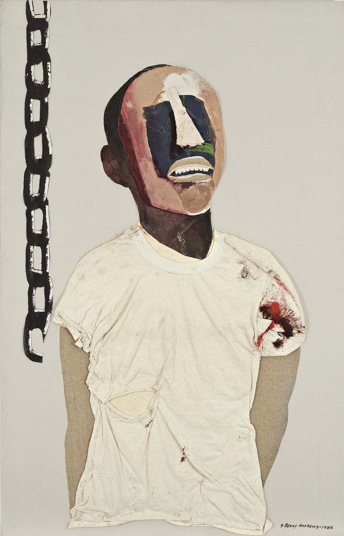 Study for Portrait of Oppression (Homage to Black South Africans), zoomed in