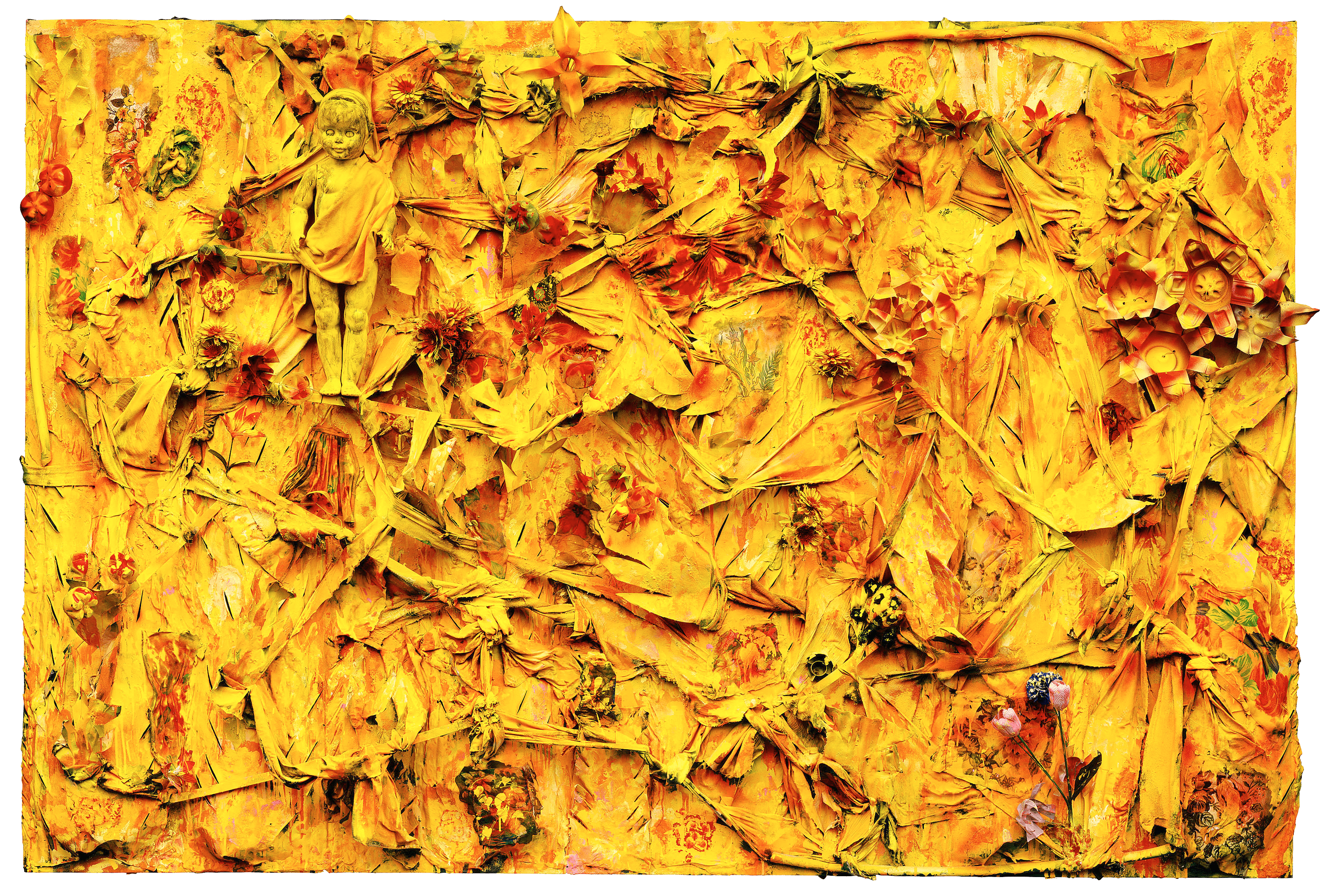 The Beginning Of Life In The Yellow Jungle, zoomed in