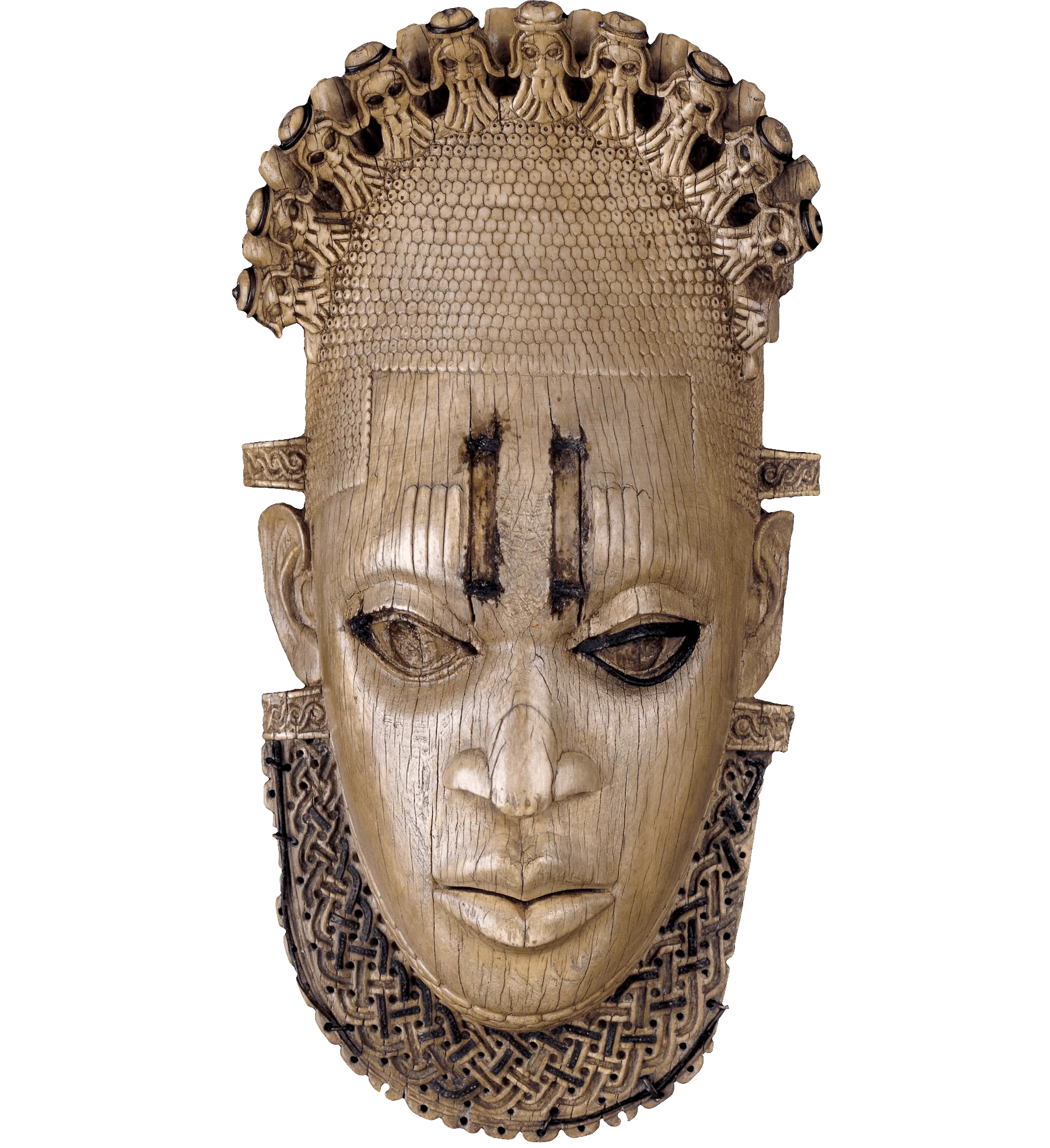 Ivory Hip Pendant in the form of a Face, Kingdom of Benin