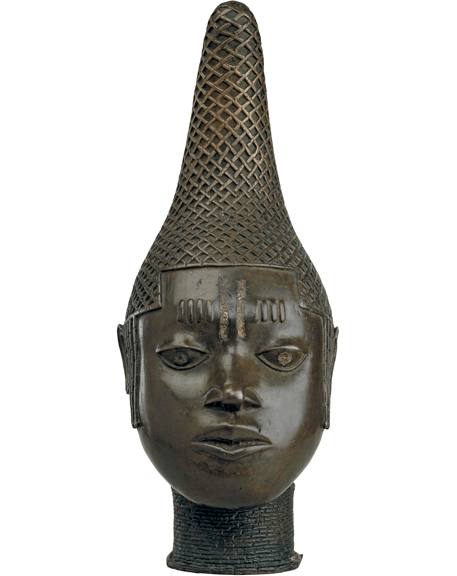 Head of Queen Idia, zoomed in