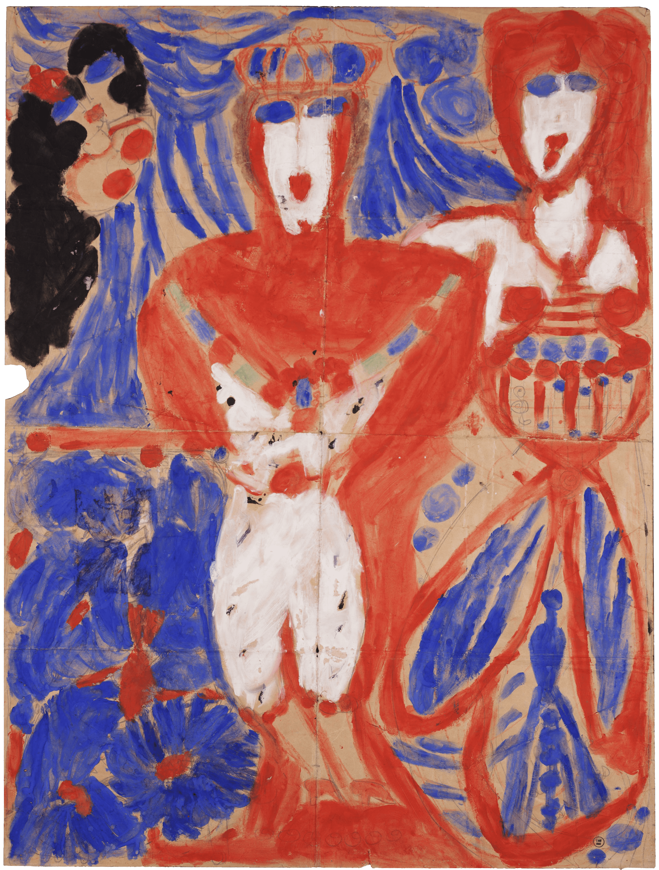 Bed of Lotus Roses, zoomed in