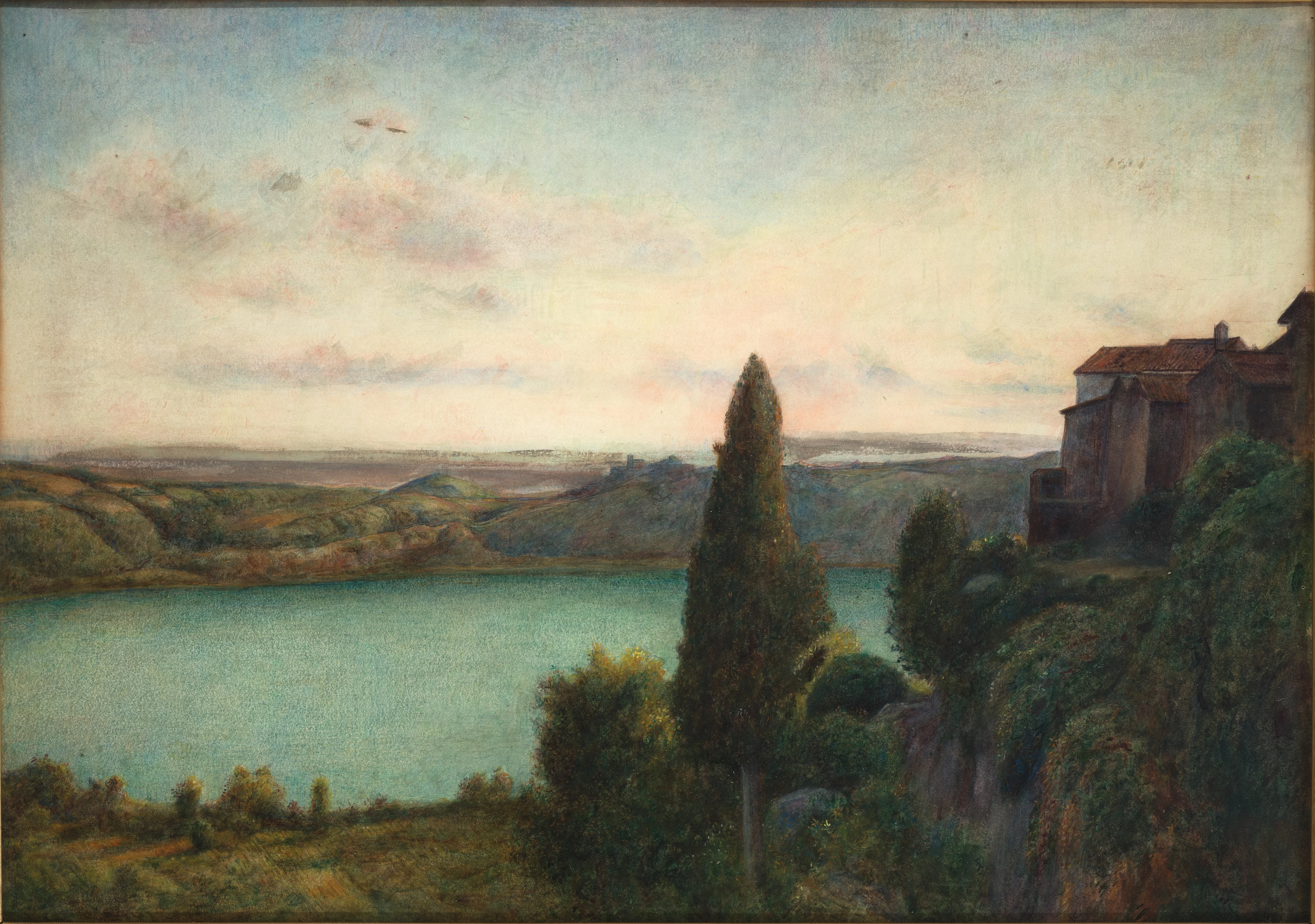 The Lake of Nemi, Marie Spartali Stillman