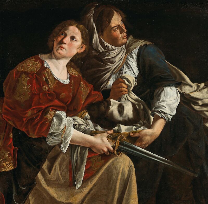 Judith and Her Maidservant with the Head of Holofernes scale comparison