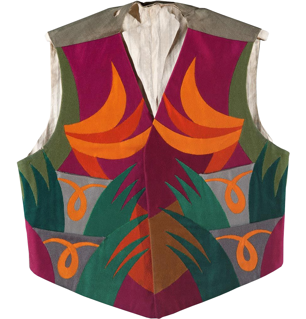 Futurist Waistcoat, zoomed in