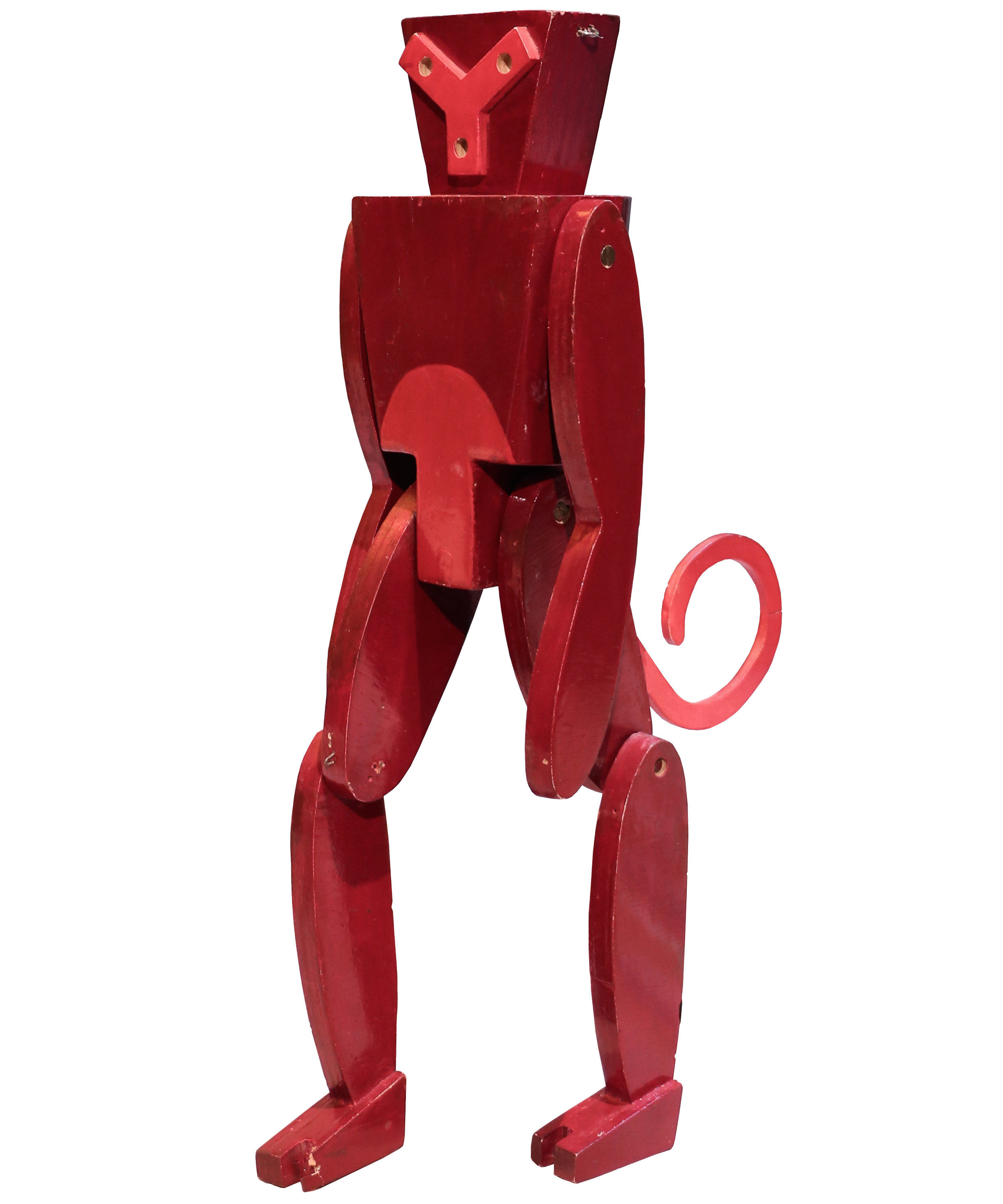 Monkey Marionette for Balli Plastici, zoomed in