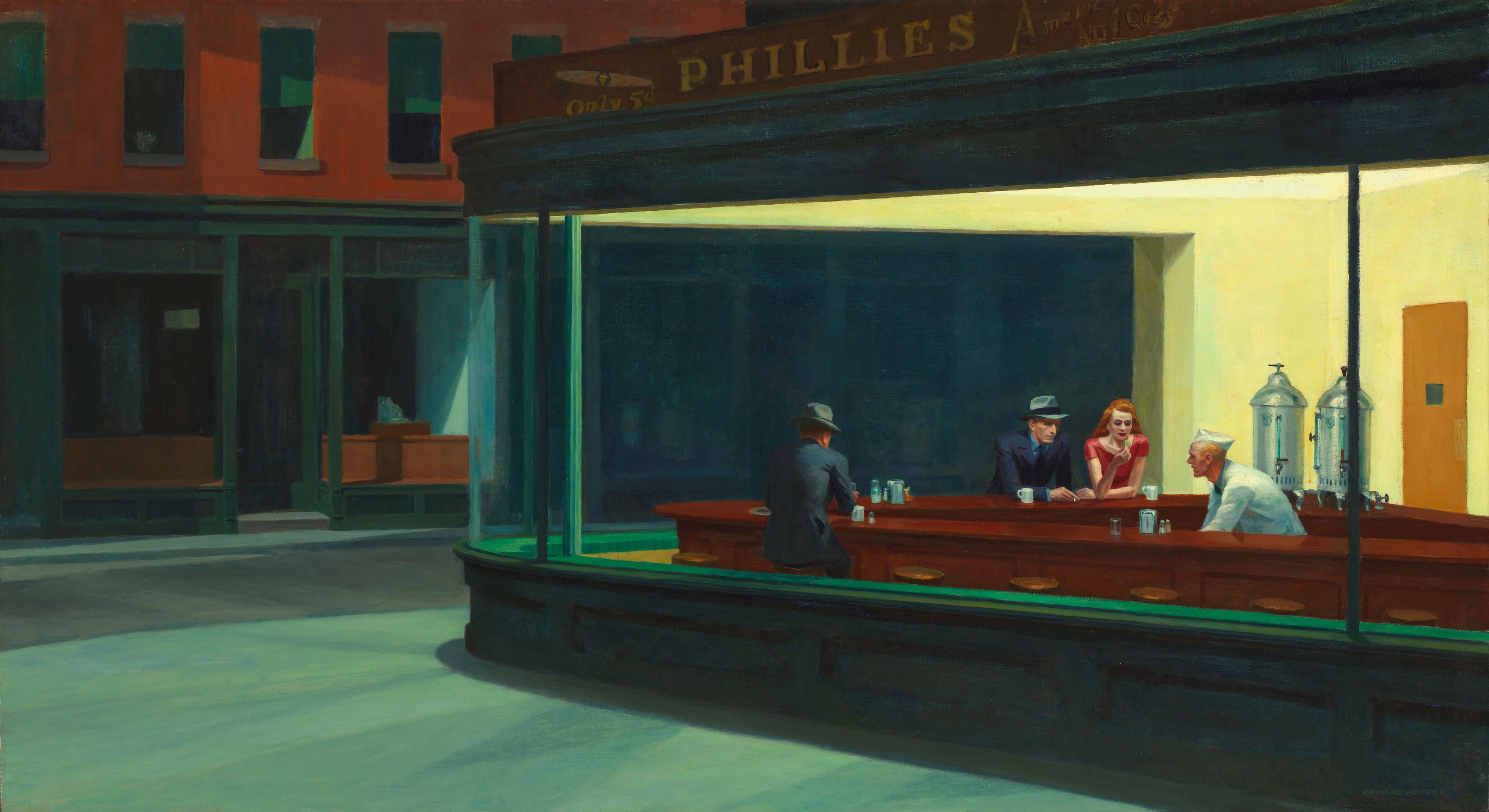 Nighthawks, zoomed in