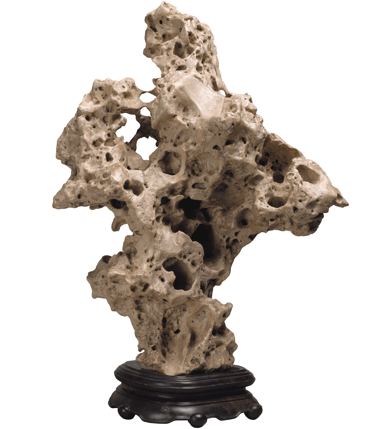 Taihu scholar's stone, zoomed in