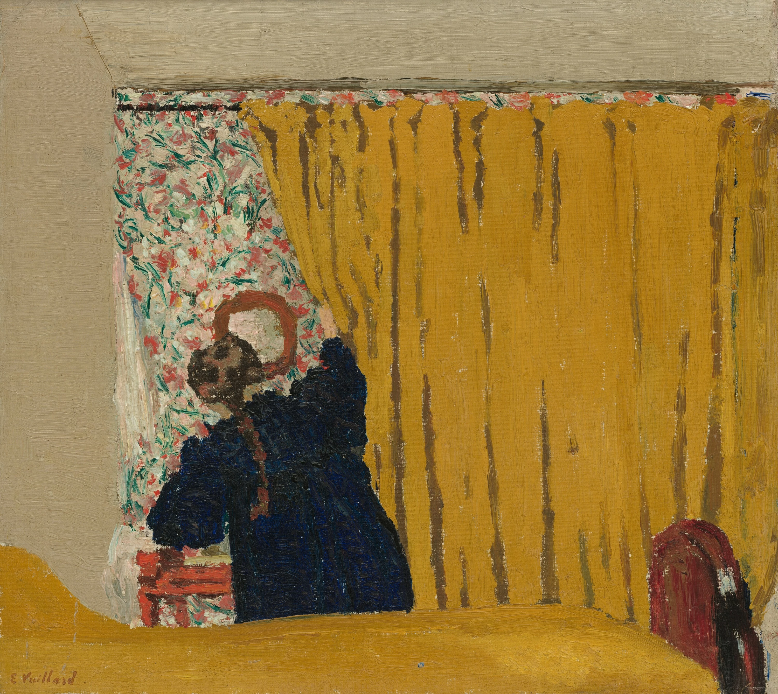 The Yellow Curtain, Édouard Vuillard