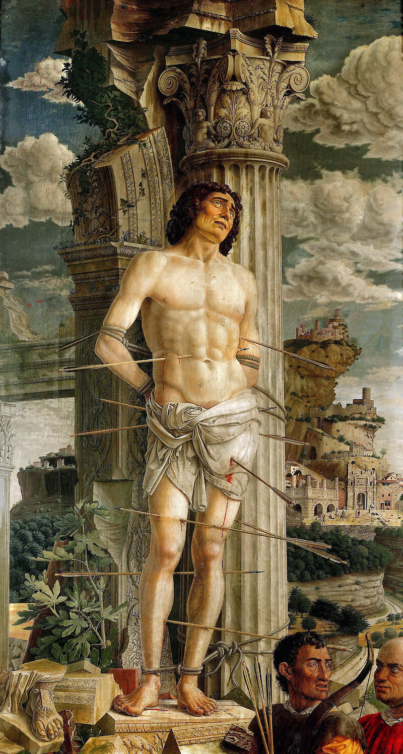 Martyrdom of Saint Sebastian scale comparison