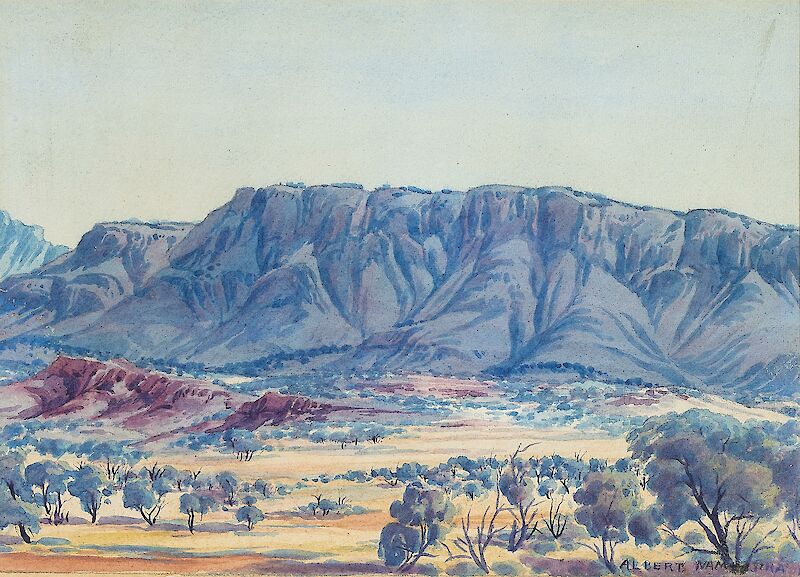 Untitled (Central Australian Landscape) scale comparison