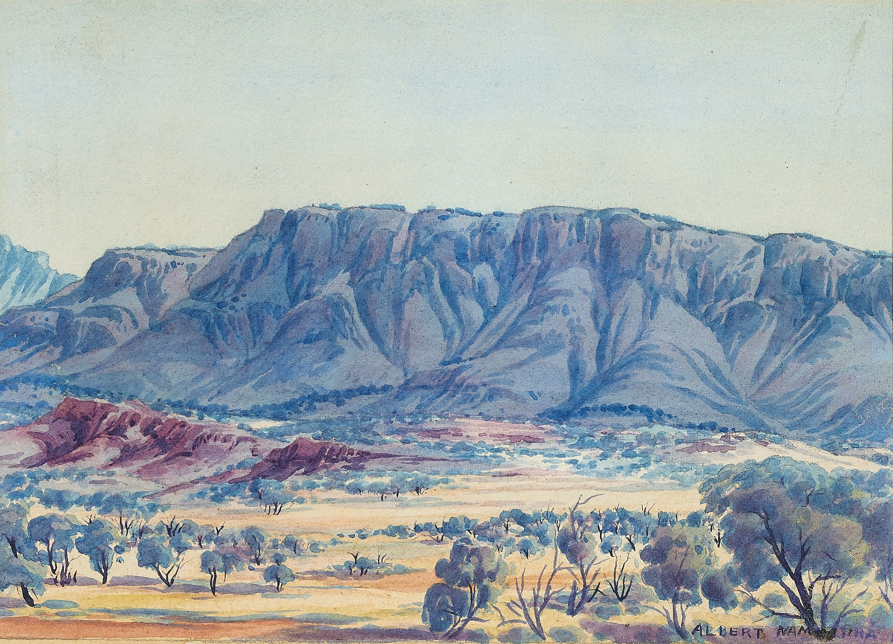 Untitled (Central Australian Landscape), Albert Namatjira