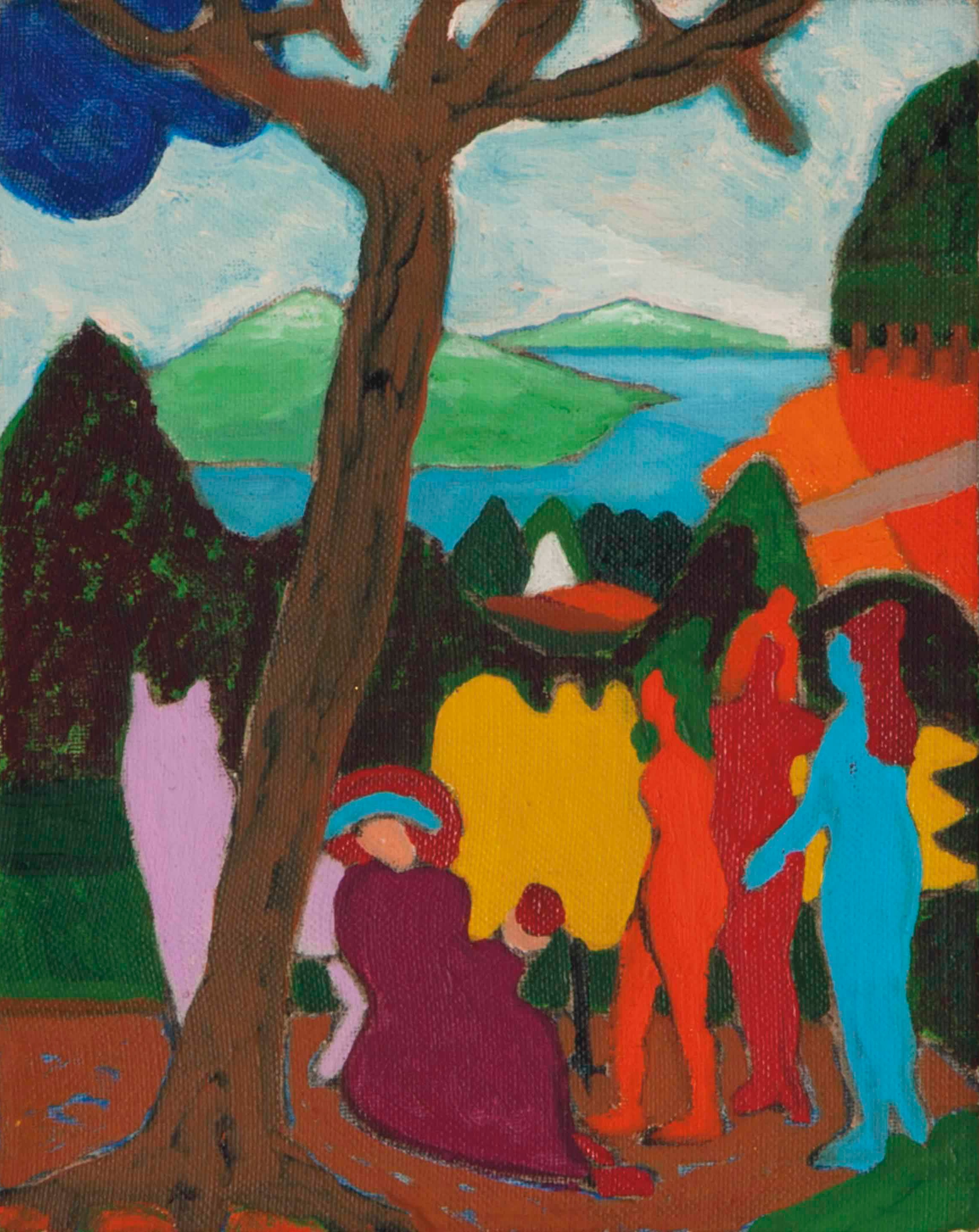 Judgement of Paris (Cranach), zoomed in