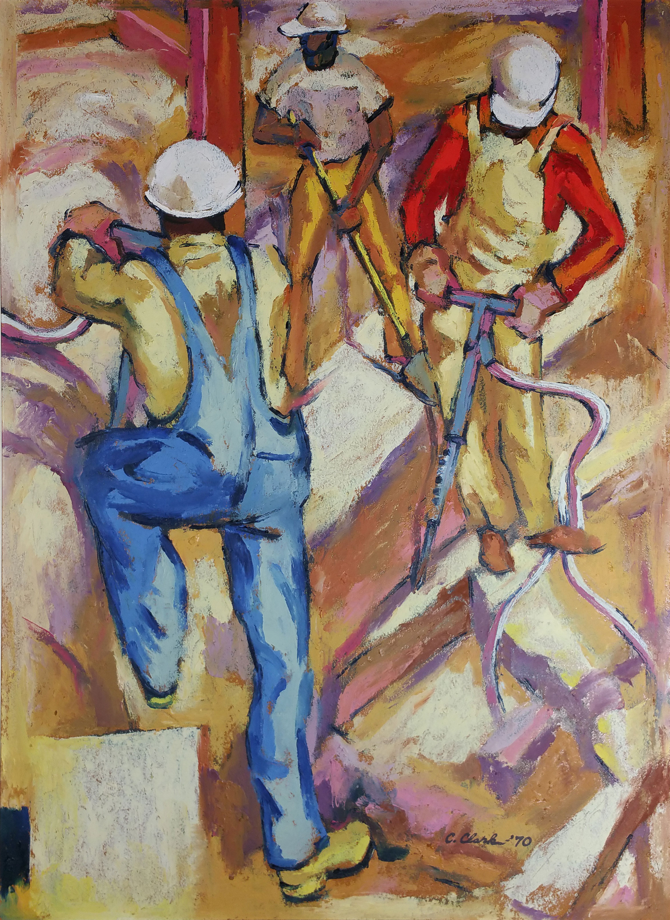 Drilling the Tunnel, zoomed in