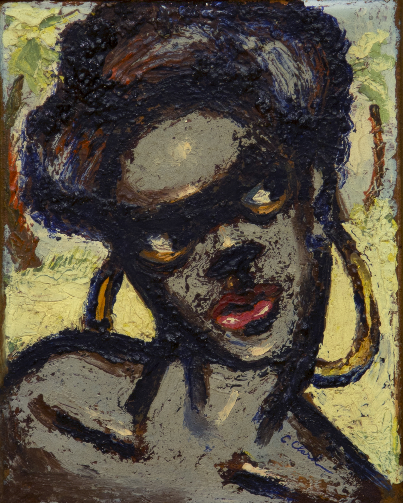 Head of a Woman (Princess), zoomed in