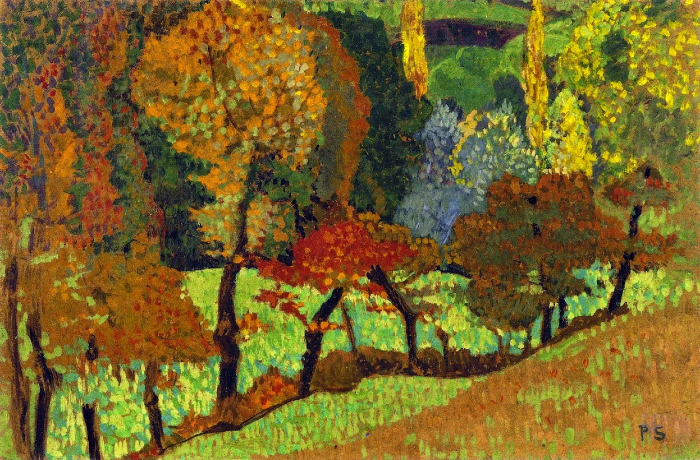 Trees along the creek, Paul Sérusier