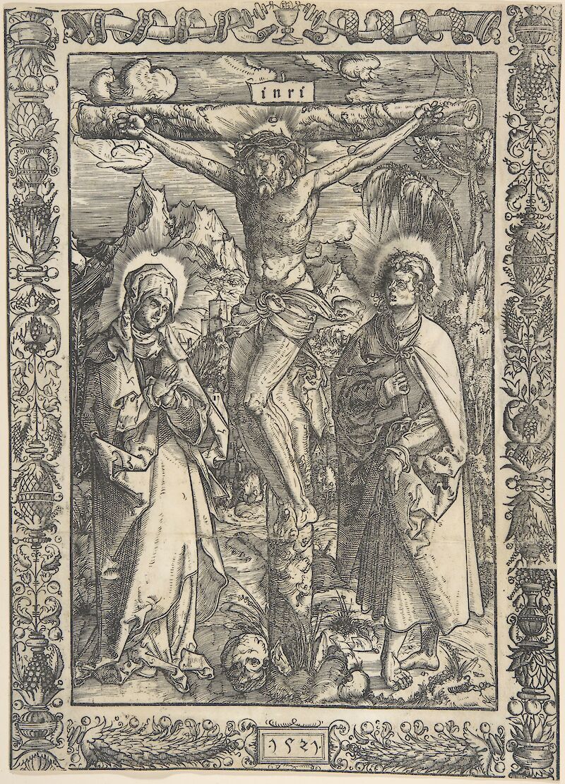 The Crucifixion (1521, attributed to G.Z.) scale comparison