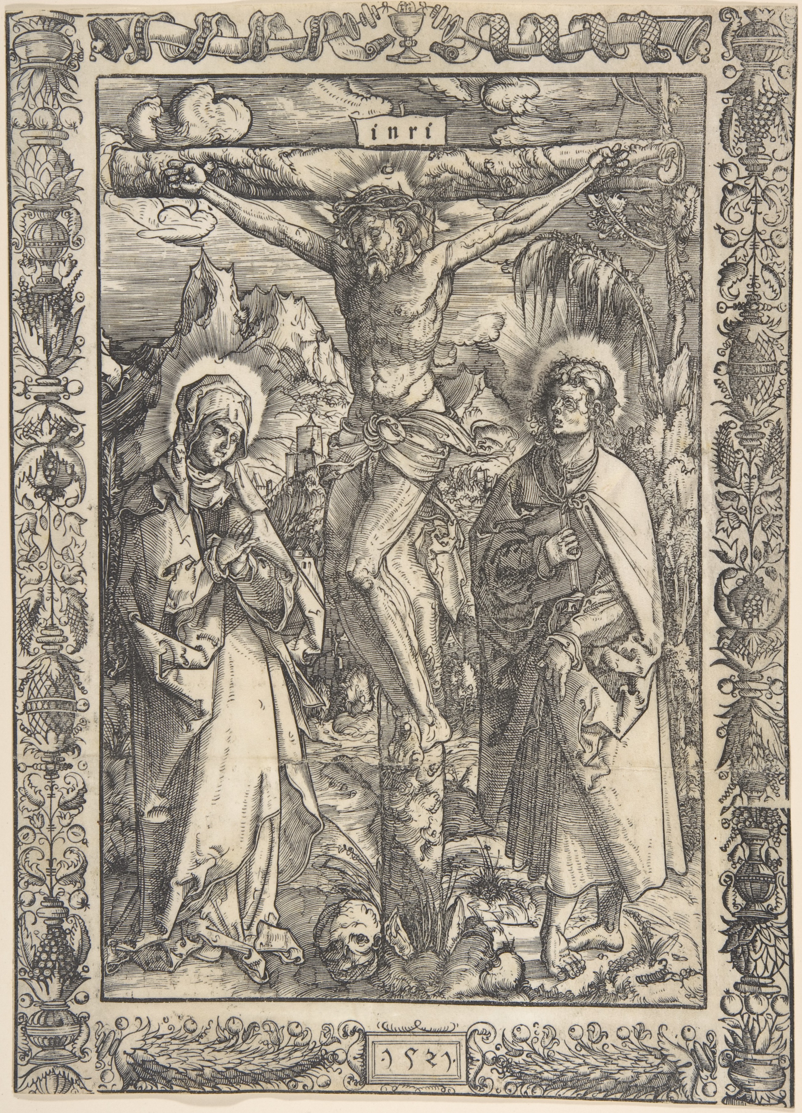 The Crucifixion (1521, attributed to G.Z.), zoomed in