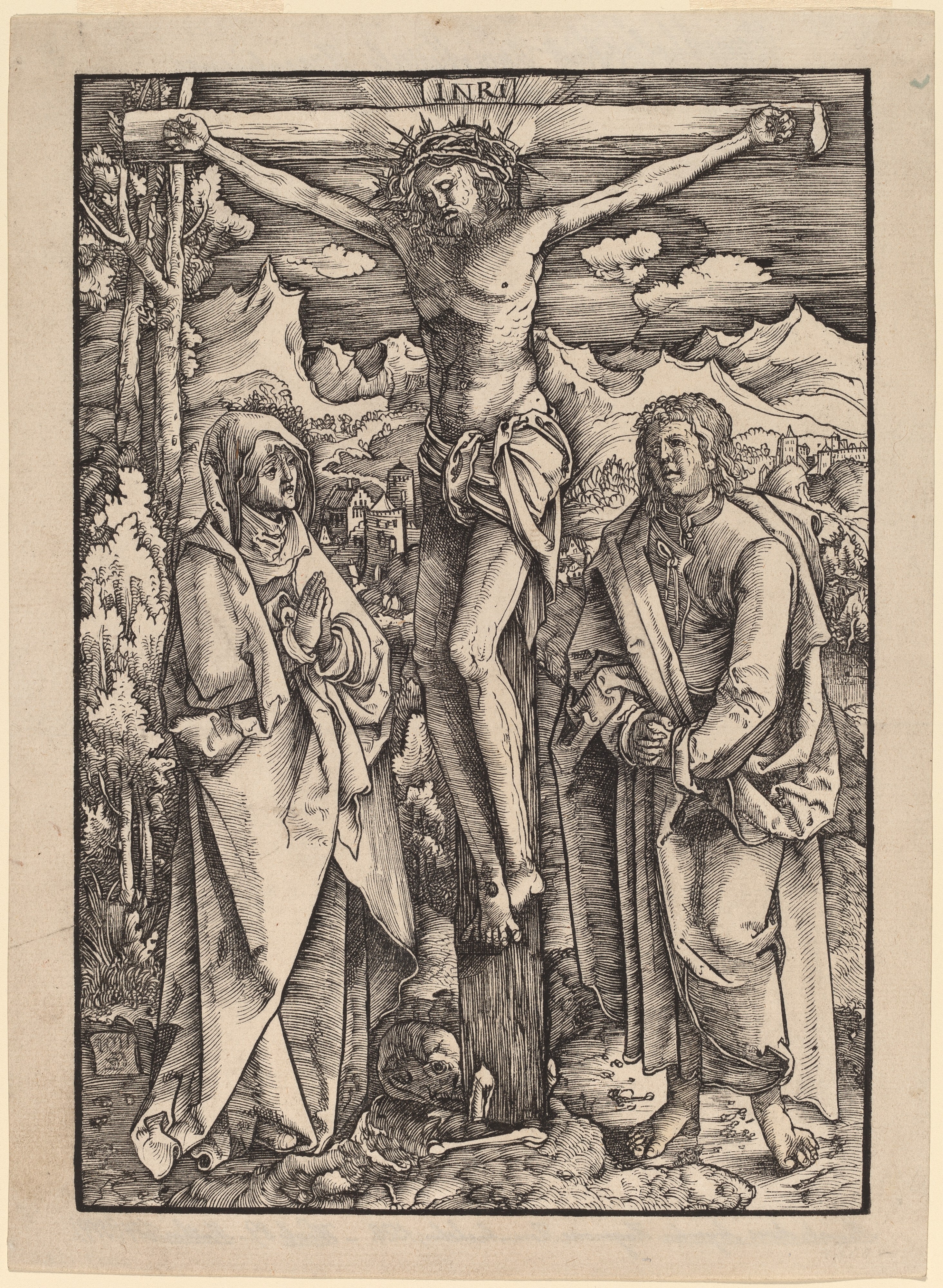 Christ on the Cross (c.1517, attributed to Zehender), zoomed in