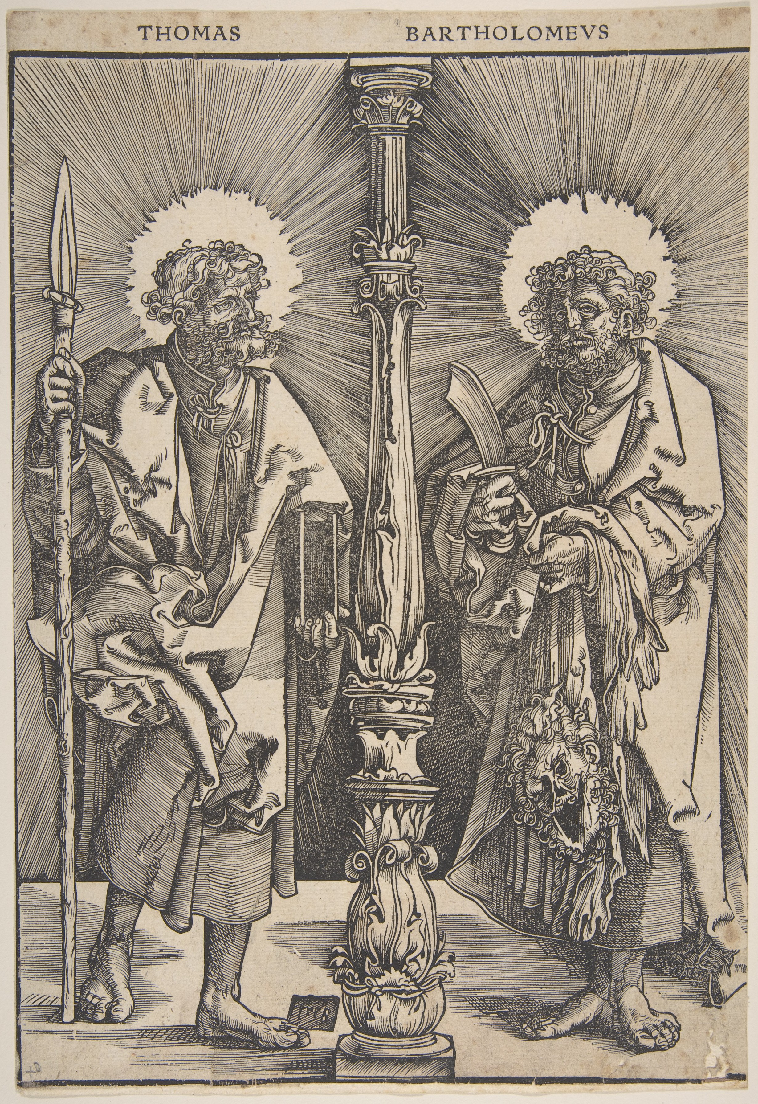 Saints Thomas and Bartholomew (G.Z.), zoomed in