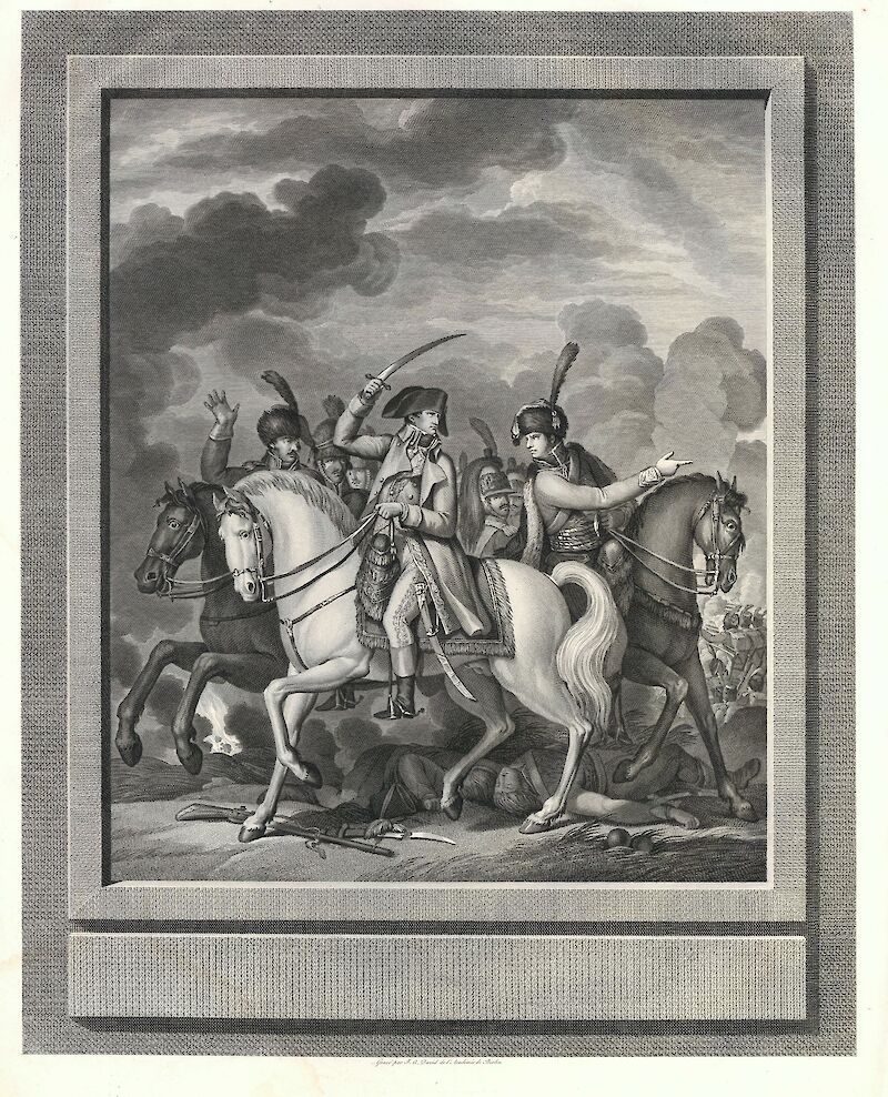 Napoleon at the battle of Marengo scale comparison