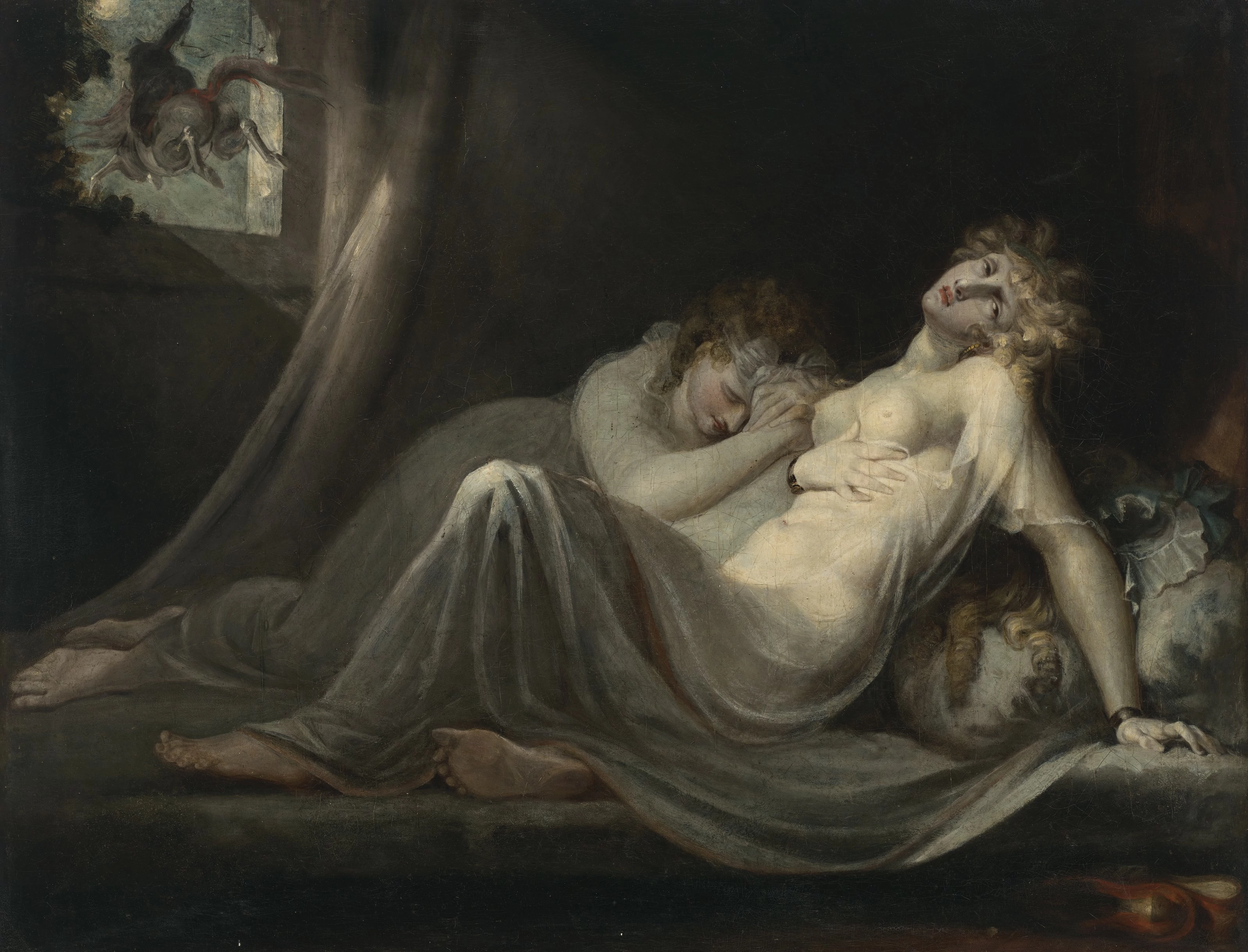 The incubus leaving two young women, Henry Fuseli