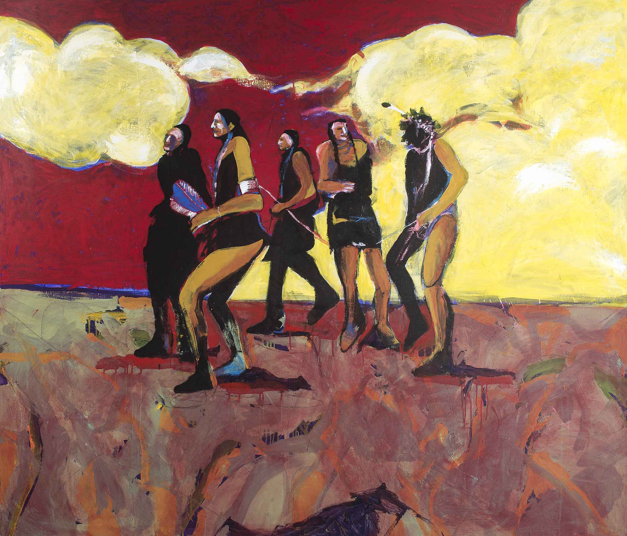 Summer Afternoon Clouds, zoomed in