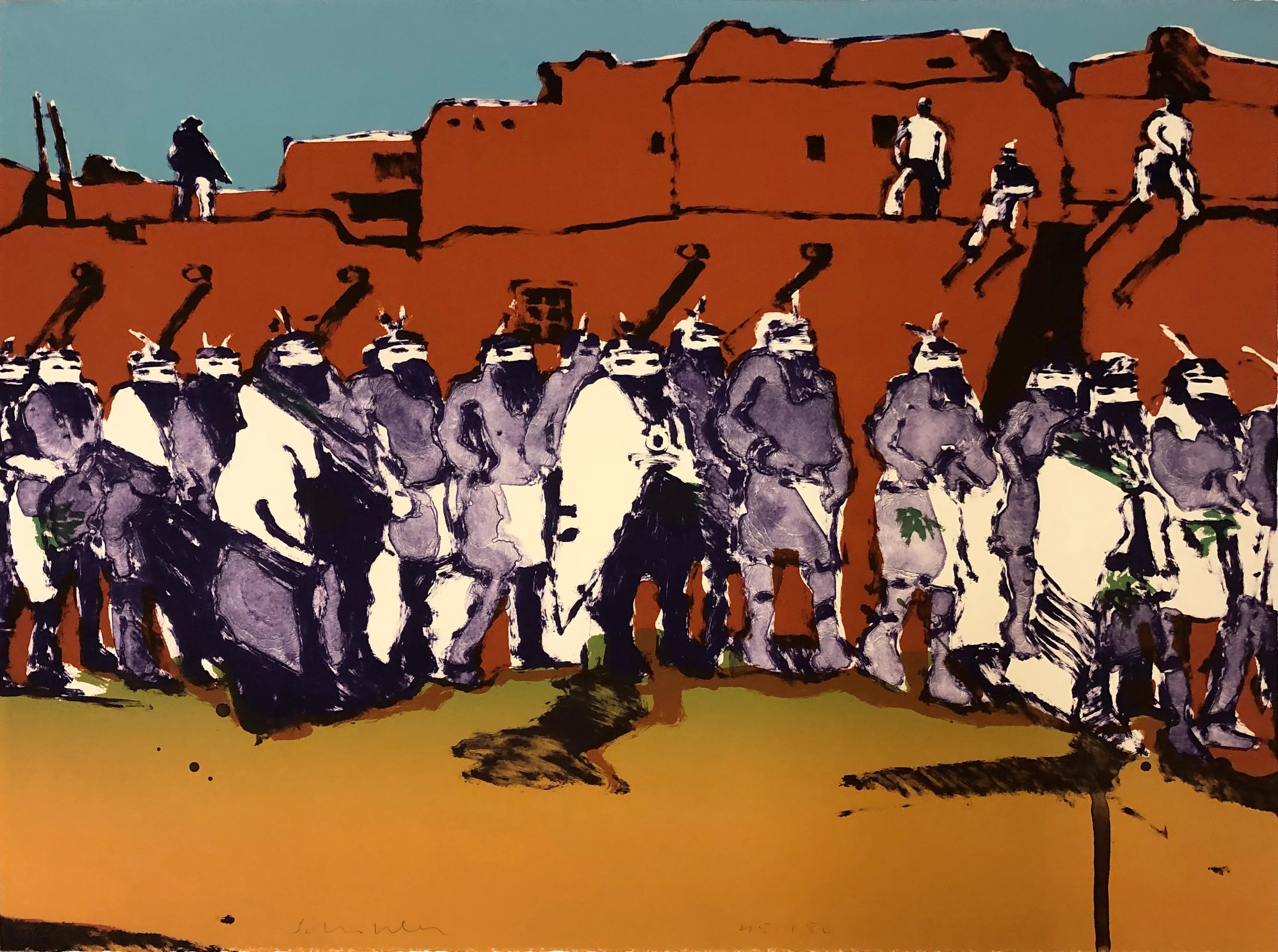 Dancers at Zuni, zoomed in