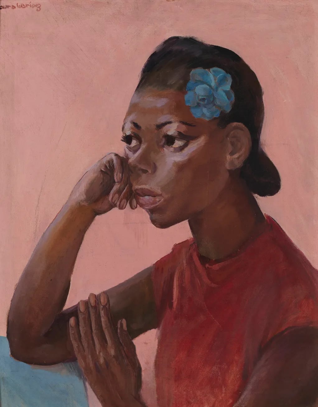 The Study of a Student, zoomed in