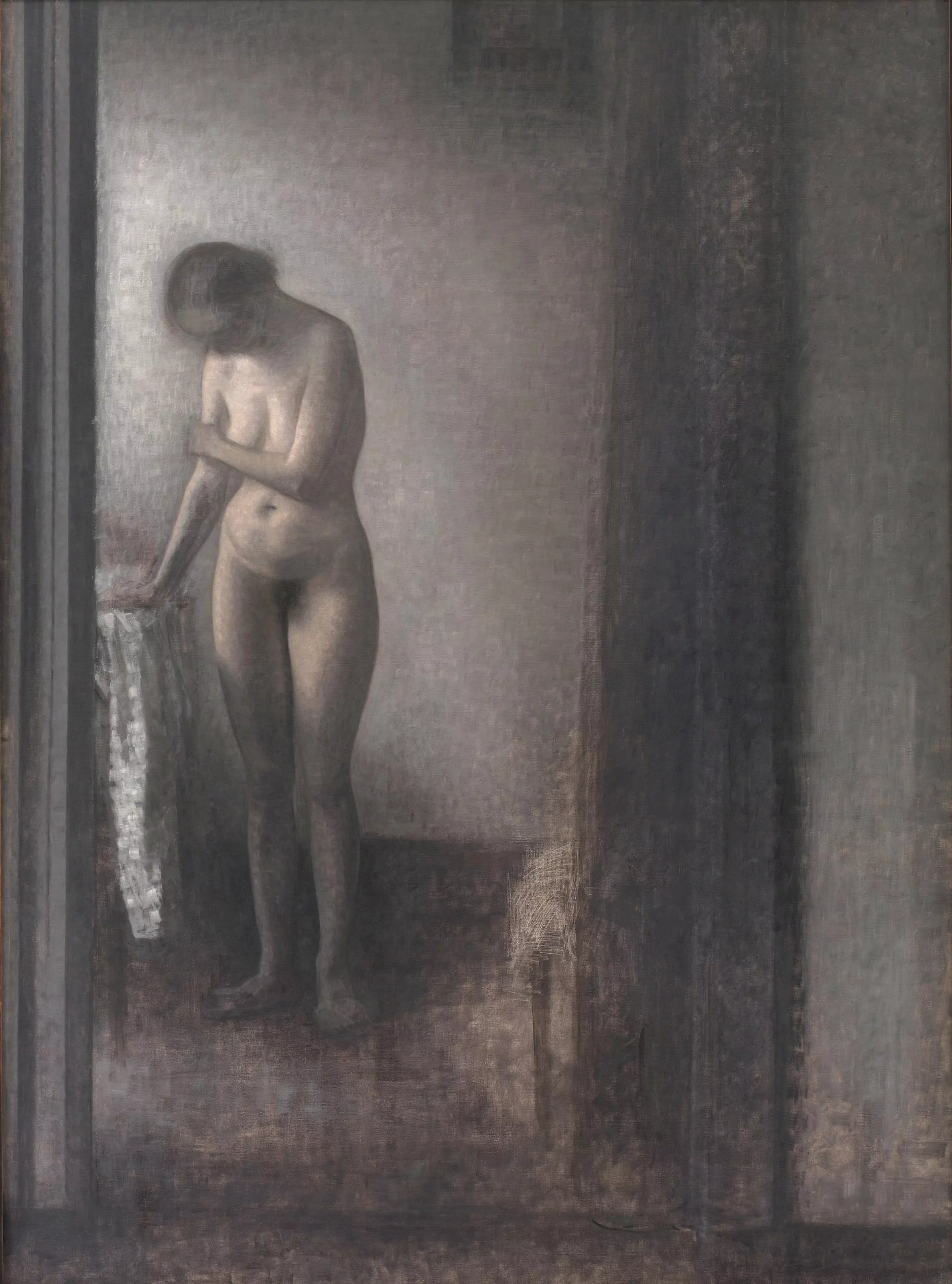 Standing Female Nude, Vilhelm Hammershøi