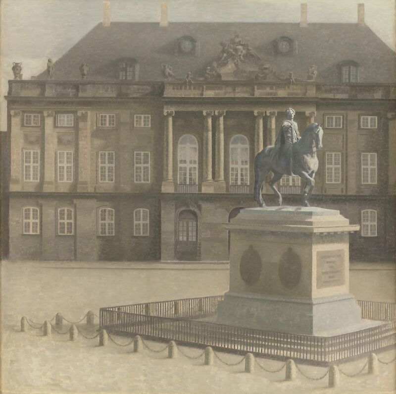 Amalienborg Square, Copenhagen scale comparison
