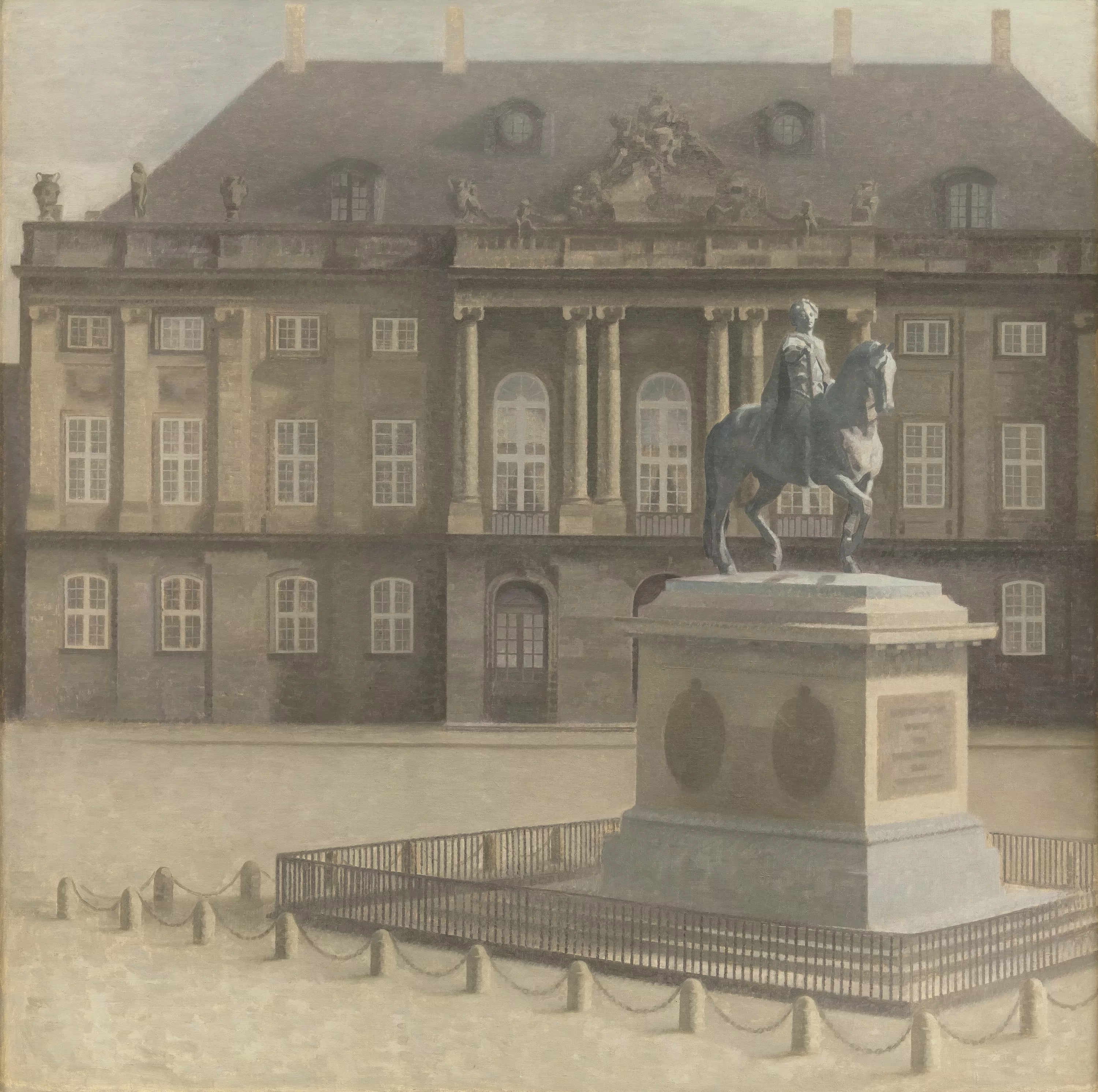 Amalienborg Square, Copenhagen, Vilhelm Hammershøi