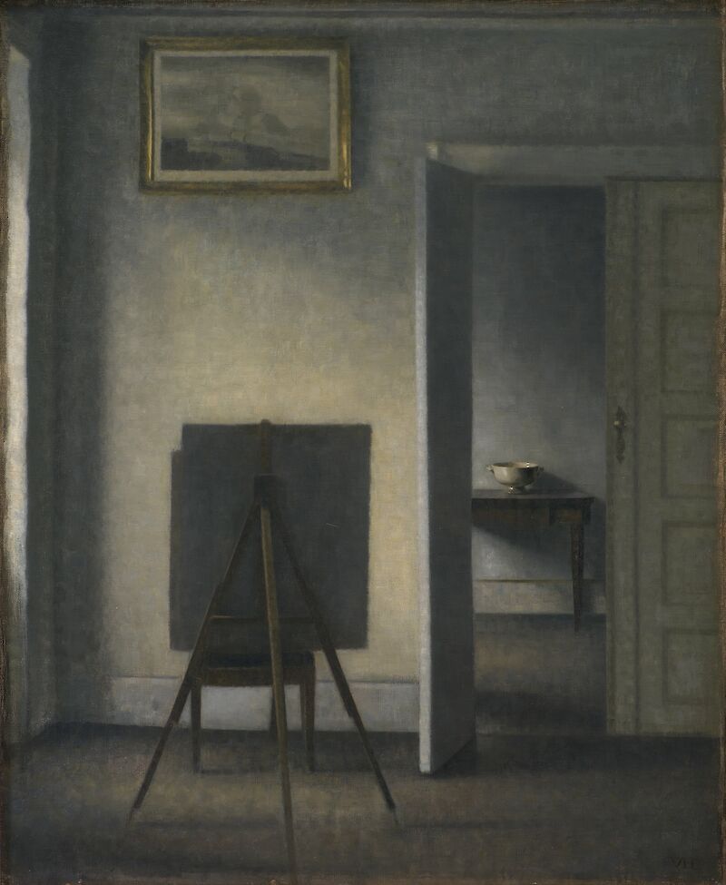Interior with the Artist's Easel scale comparison