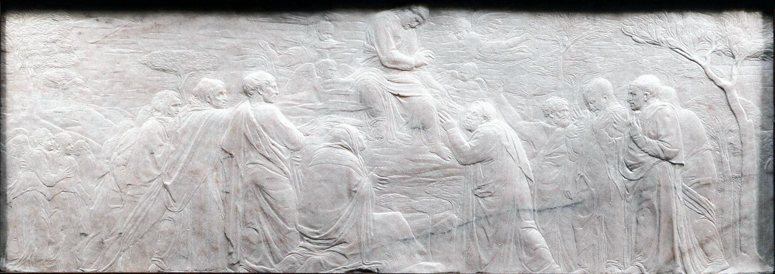 Delivery of the Keys to St Peter and the Ascension of Christ, zoomed in