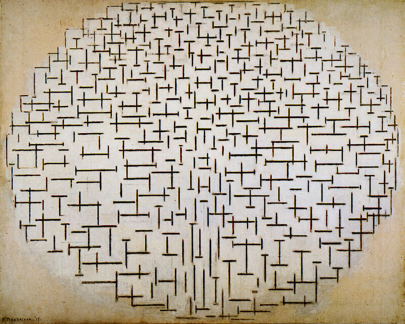 Pier and Ocean (Composition No. 10) scale comparison